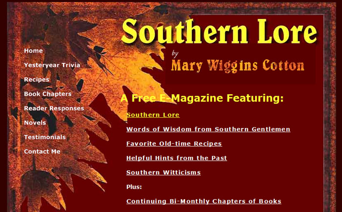Southern Lore by Mary Cotton